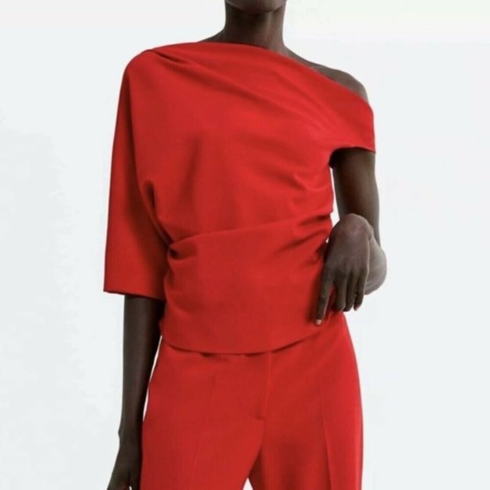 Zara Asymmetric Top - One Shoulder Draped